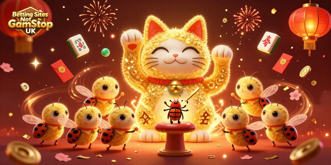 Engage with Betting Sites Not on GamStop UK through vibrant casino symbols and lucky themes.