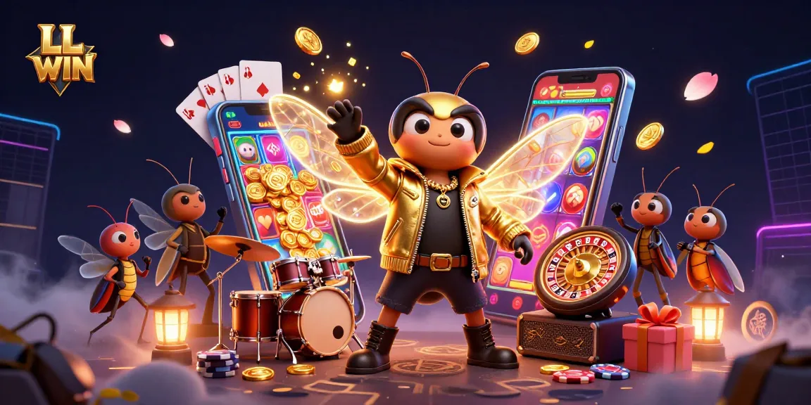 Experience the thrill of LL WIN with dynamic 3D characters and exciting casino elements.