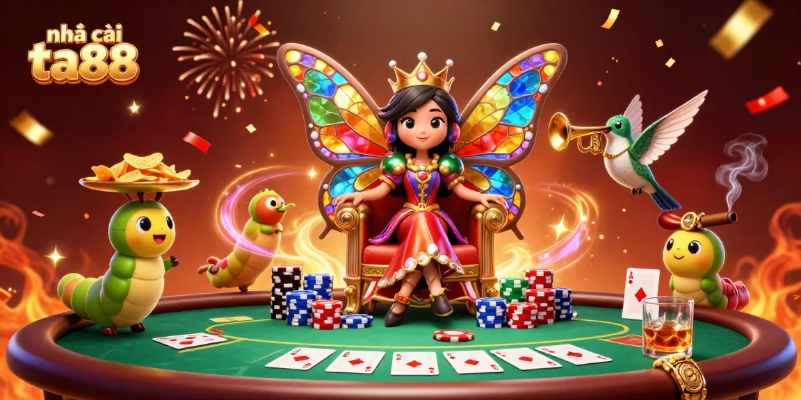 Spin big and win big at nhà cái ta88 with a vibrant poker-themed digital scene!