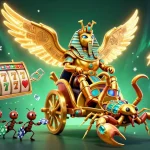 Engage in thrilling gameplay at go88 with dazzling slots and jackpots in a vibrant illustration.