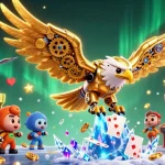 Experience the thrills at cổng game sunwin with this vibrant 3D arcade casino scene filled with action.